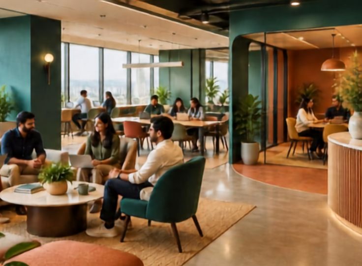 Team working in a managed coworking office space in Pune