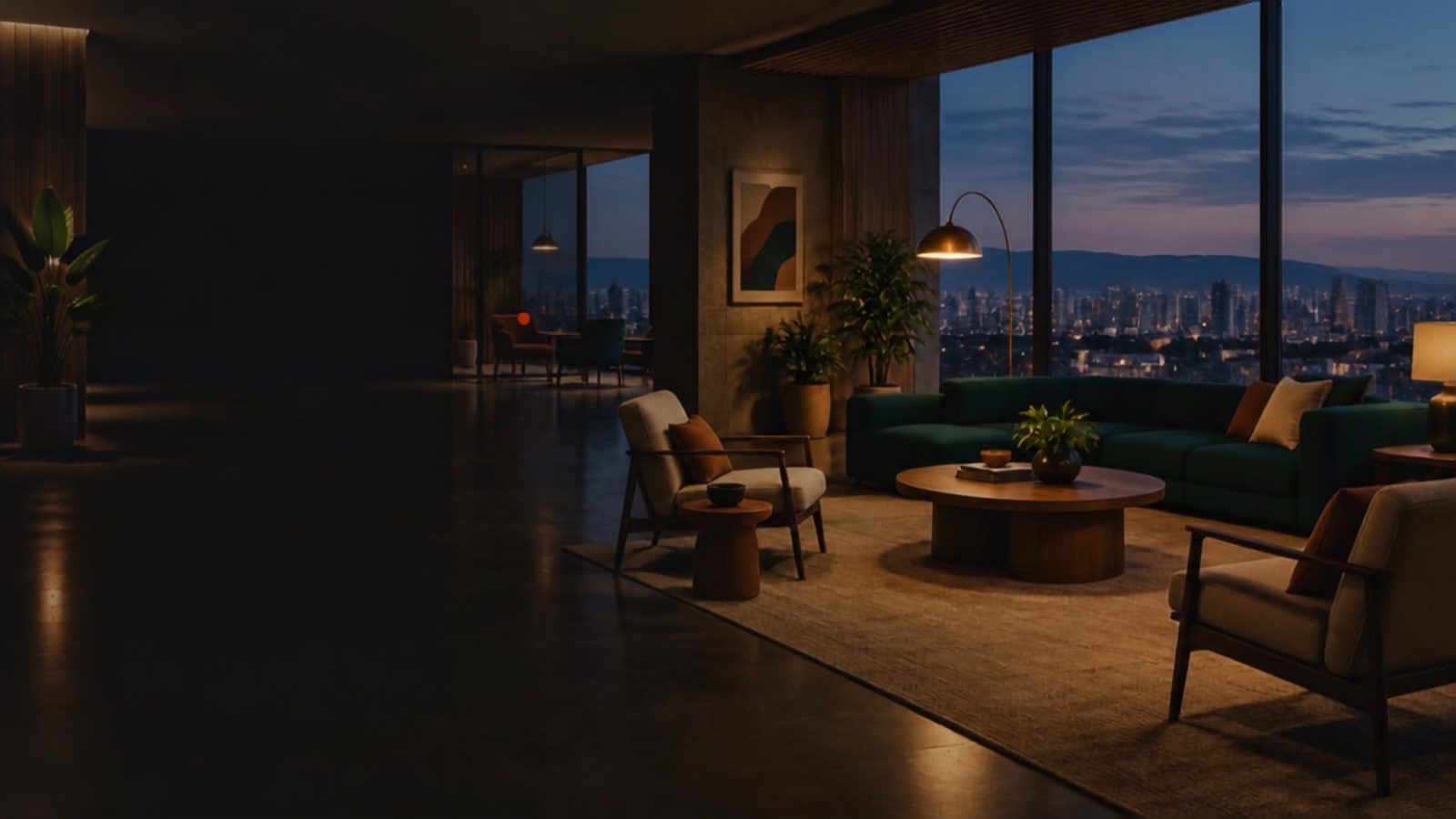 Premium managed office lounge with city views in Pune